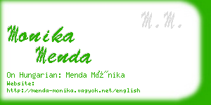 monika menda business card